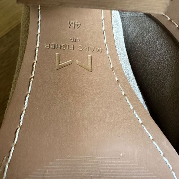 MARC FISHER Light Taupe Gray Suede Leather OSHAY Point Toe Ankle Bootie - Picture 9 of 9